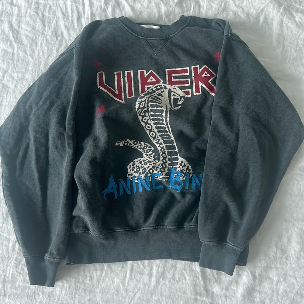 Anine Bing Viper Sweatshirt Size Small limited edition
